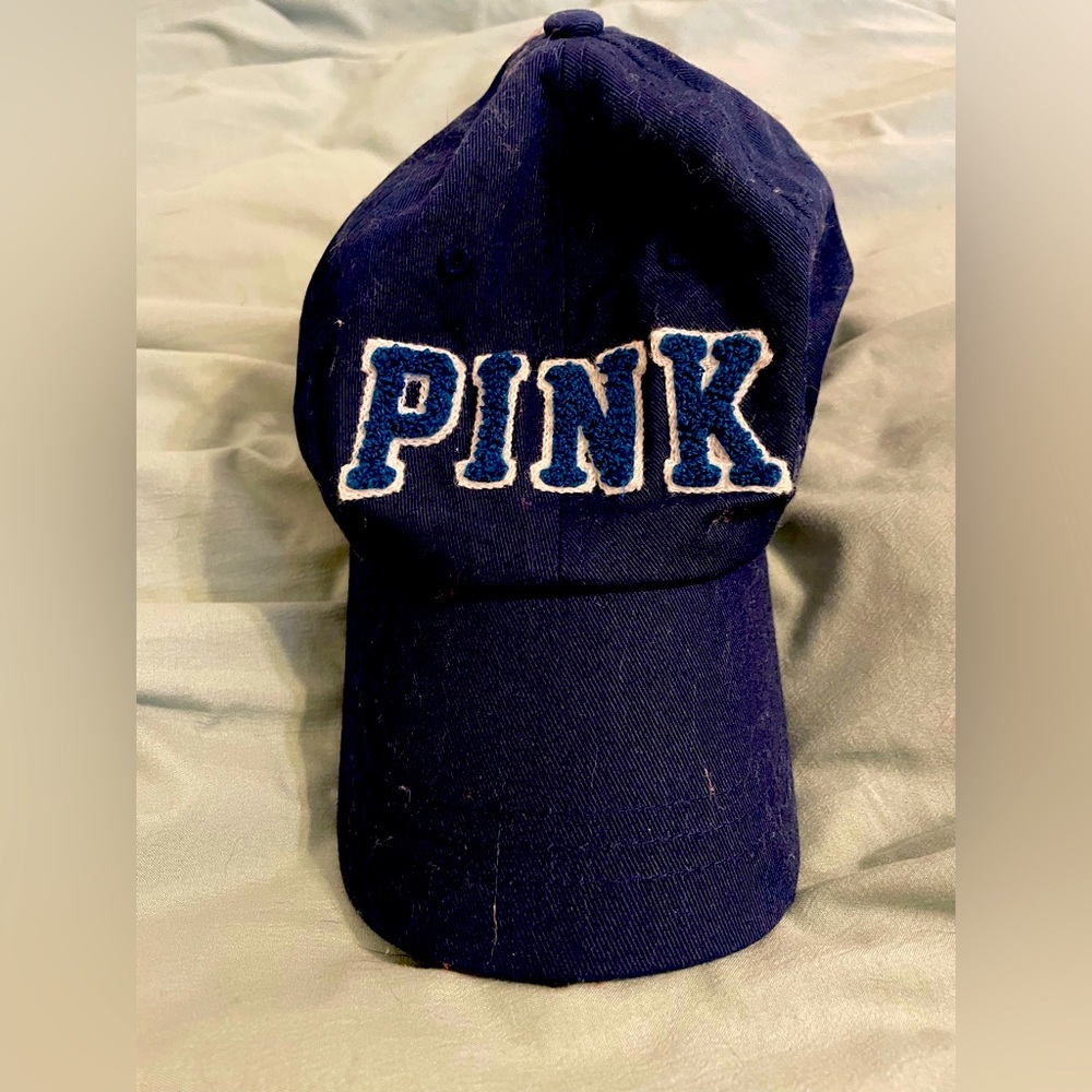 Victoria’s Secret pink hat blue